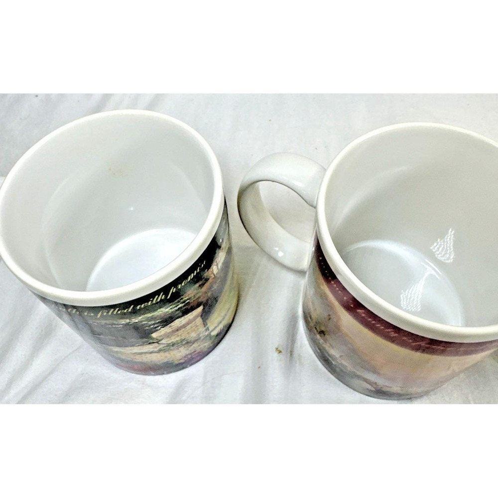 Vintage Thomas Kinkade Four Seasons Mug Set of 4 Complete Collection NOS - Picture 8 of 16
